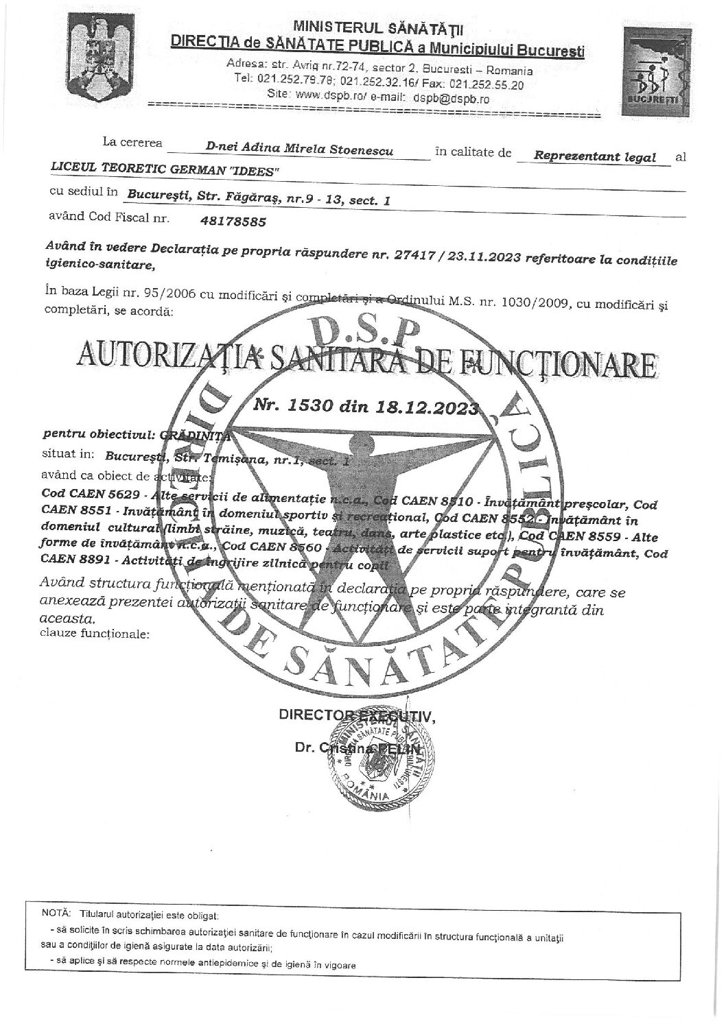 Autorizatie DSP gradi